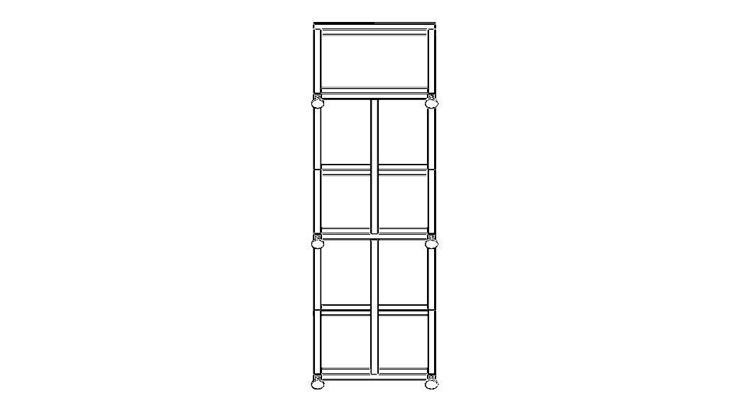 2000x600 Steel Work Table 3D model_30