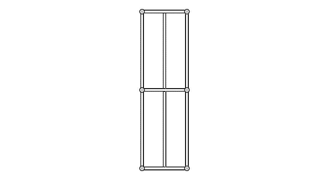 2000x600 Steel Work Table 3D model_35