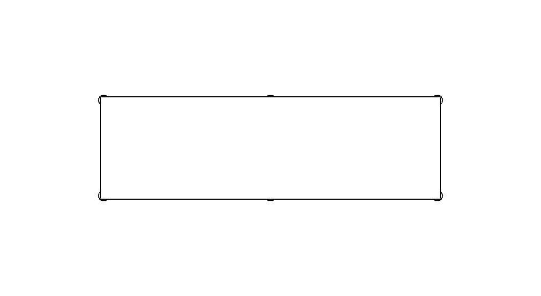 2000x600 Steel Work Table 3D model_6