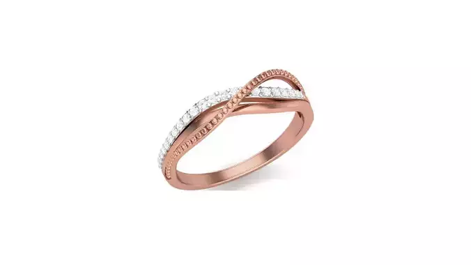 High Jewelry Diamond Cocktail Ring 3dm stl obj mtl glb gltf 3D print model