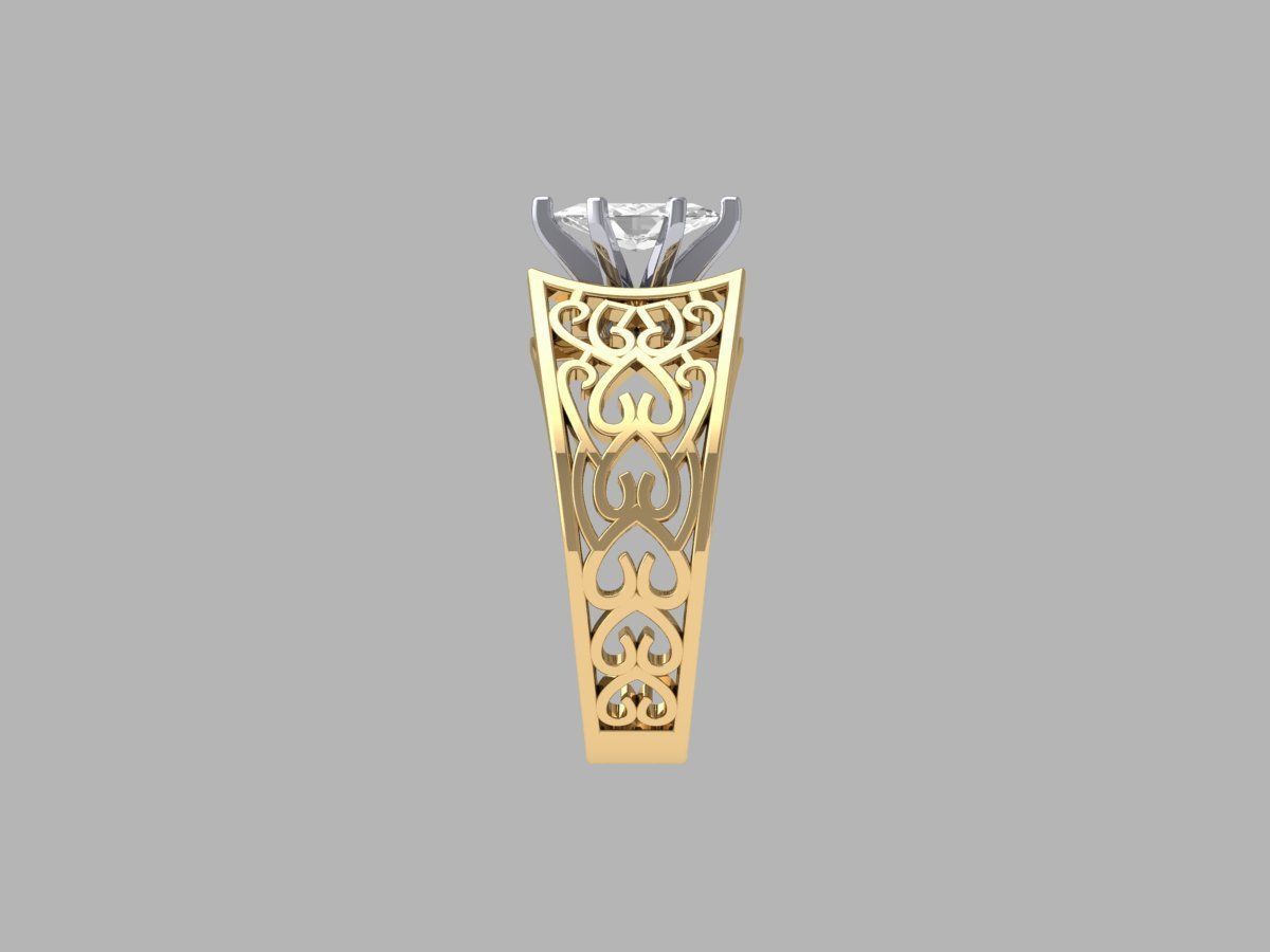 Wedding Ring 3D print model_4
