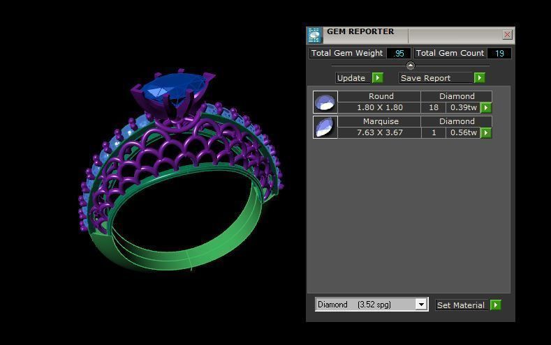 Rings 3D print model_2