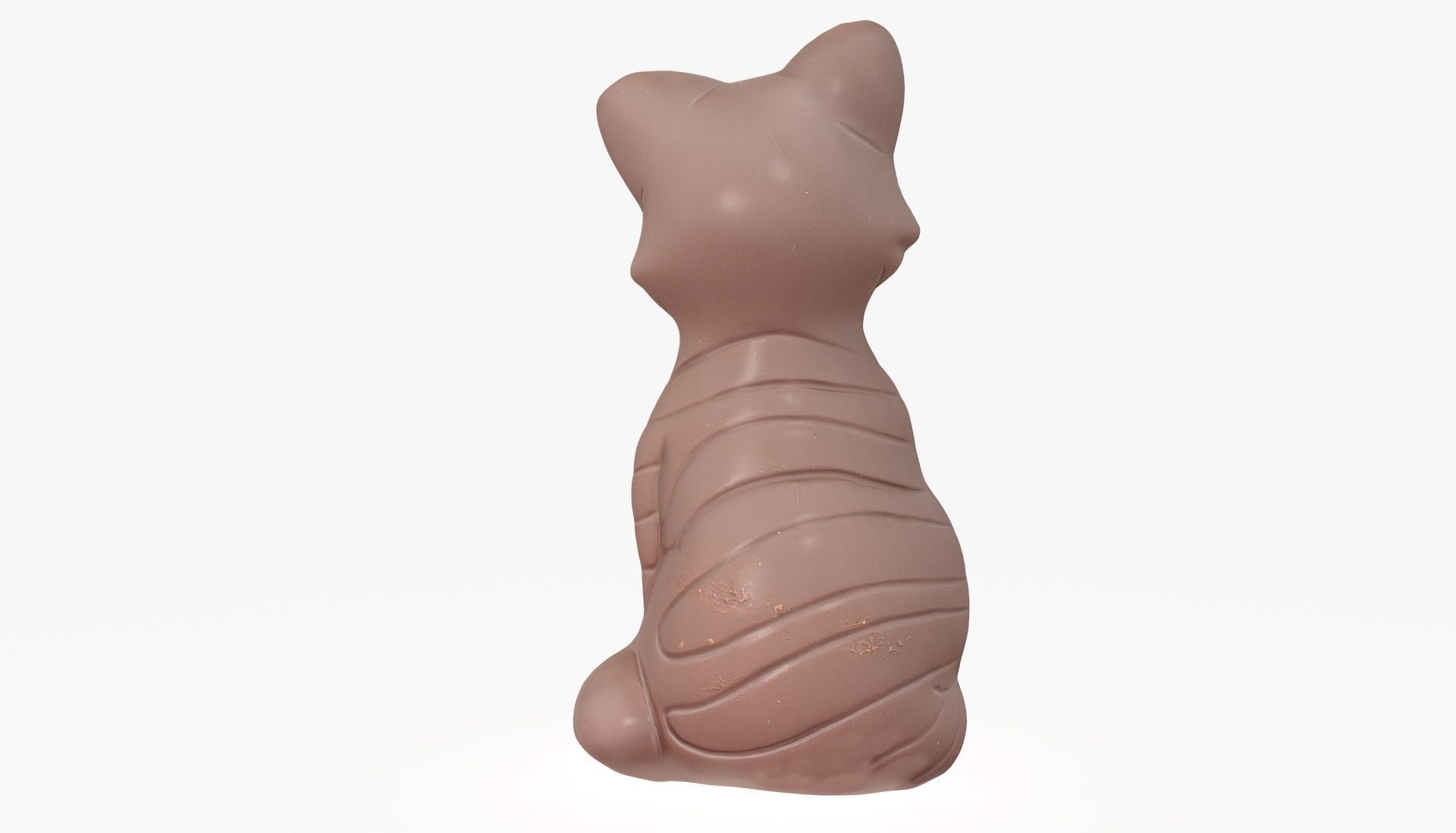 Chocolate Cat Low-poly 3D model_6