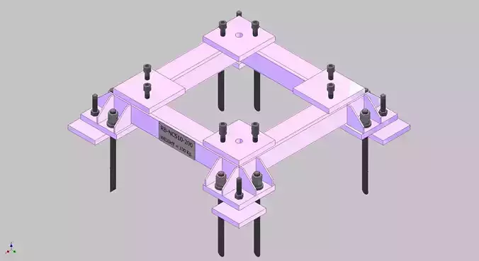 26392-Base for robot NACHI-NC510-Hight 200