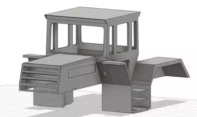 MB Trac 1500 3D Modell 1-10 3D print model