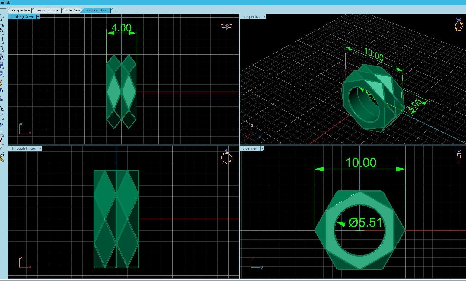 Facette Pendant Style 3D print model_6