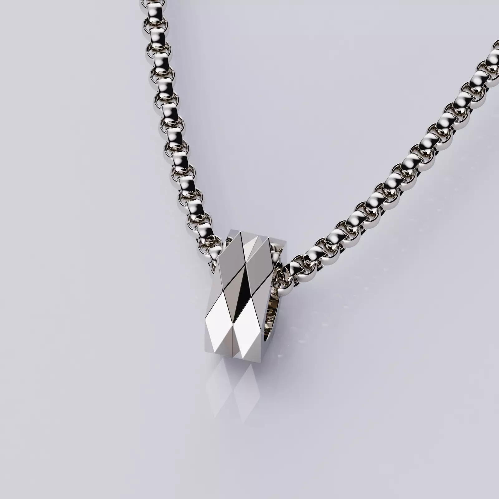 Facette Pendant Style 3D print model_0