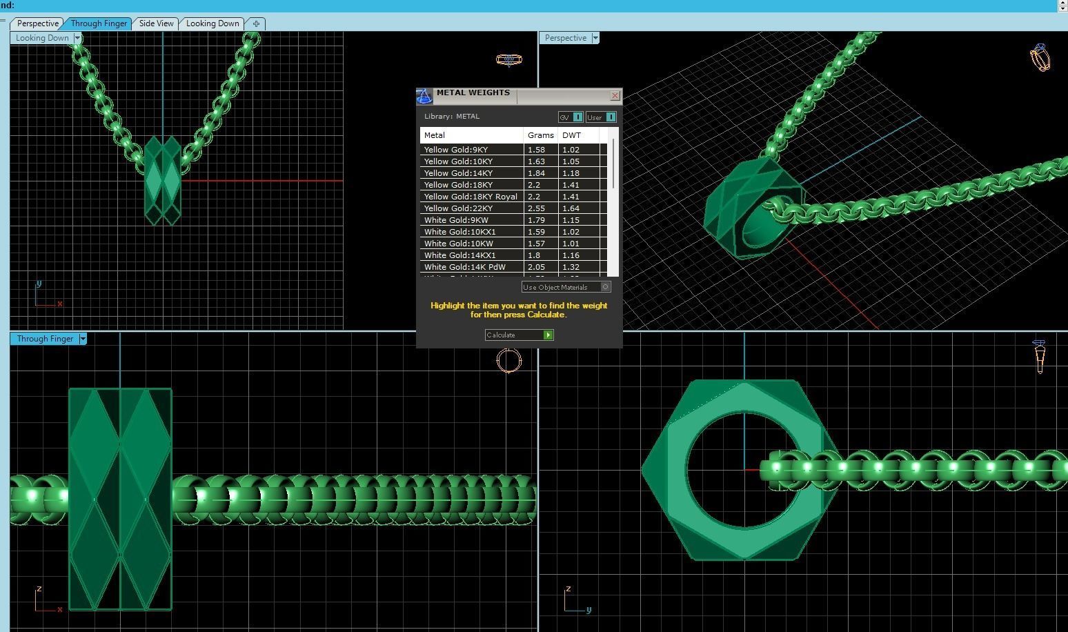Facette Pendant Style 3D print model_9