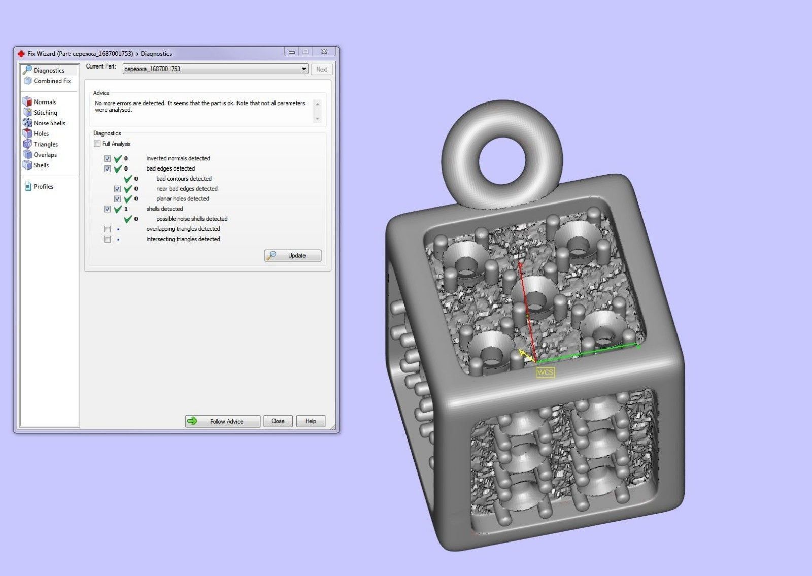  earring cube 3D print model_23