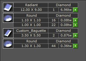 Radiant 3 Stone Art deco Ring 3D print model_6