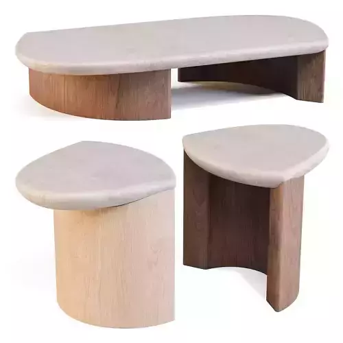 Collection Particuliere Lady-R - Coffee and Side Table