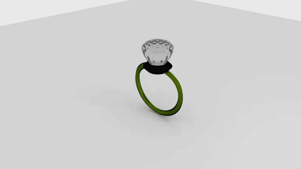 diamond ring 3D model_0