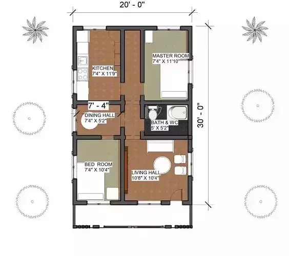 Double storey building of size 20x 30