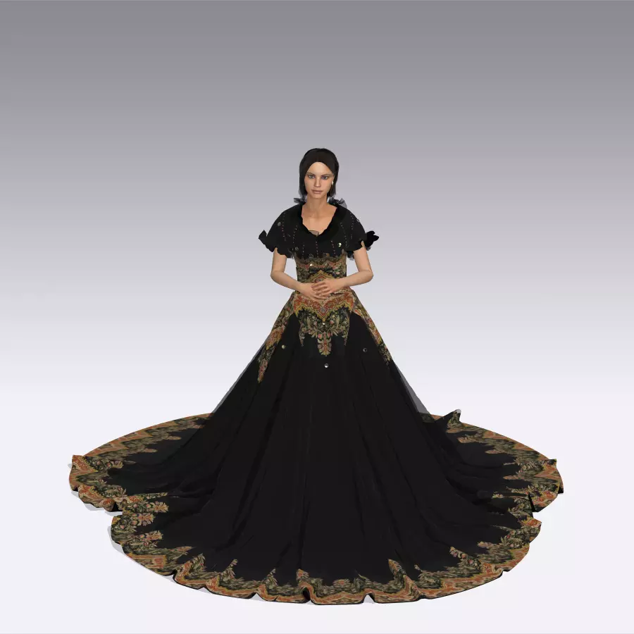 ROYAL DRESS 3D print model_0