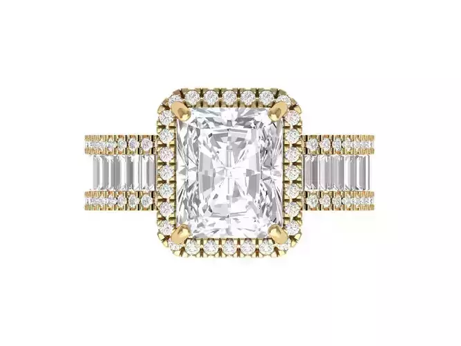 Radiant Solitaire Ring