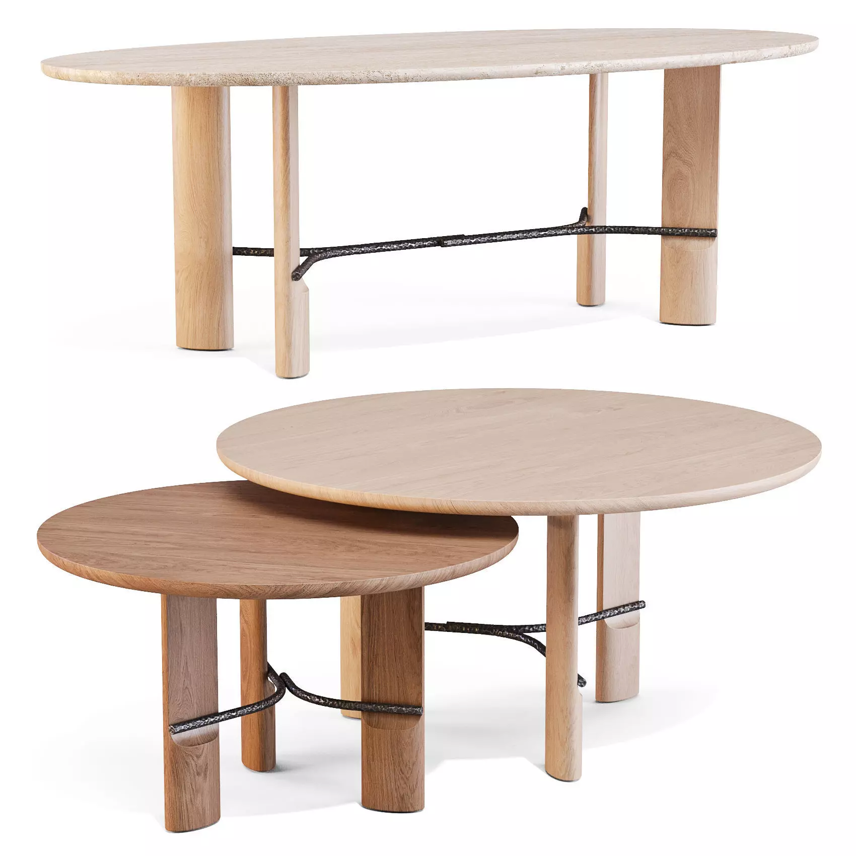 Collection Particuliere HUB - Dining Tables 3D model_0