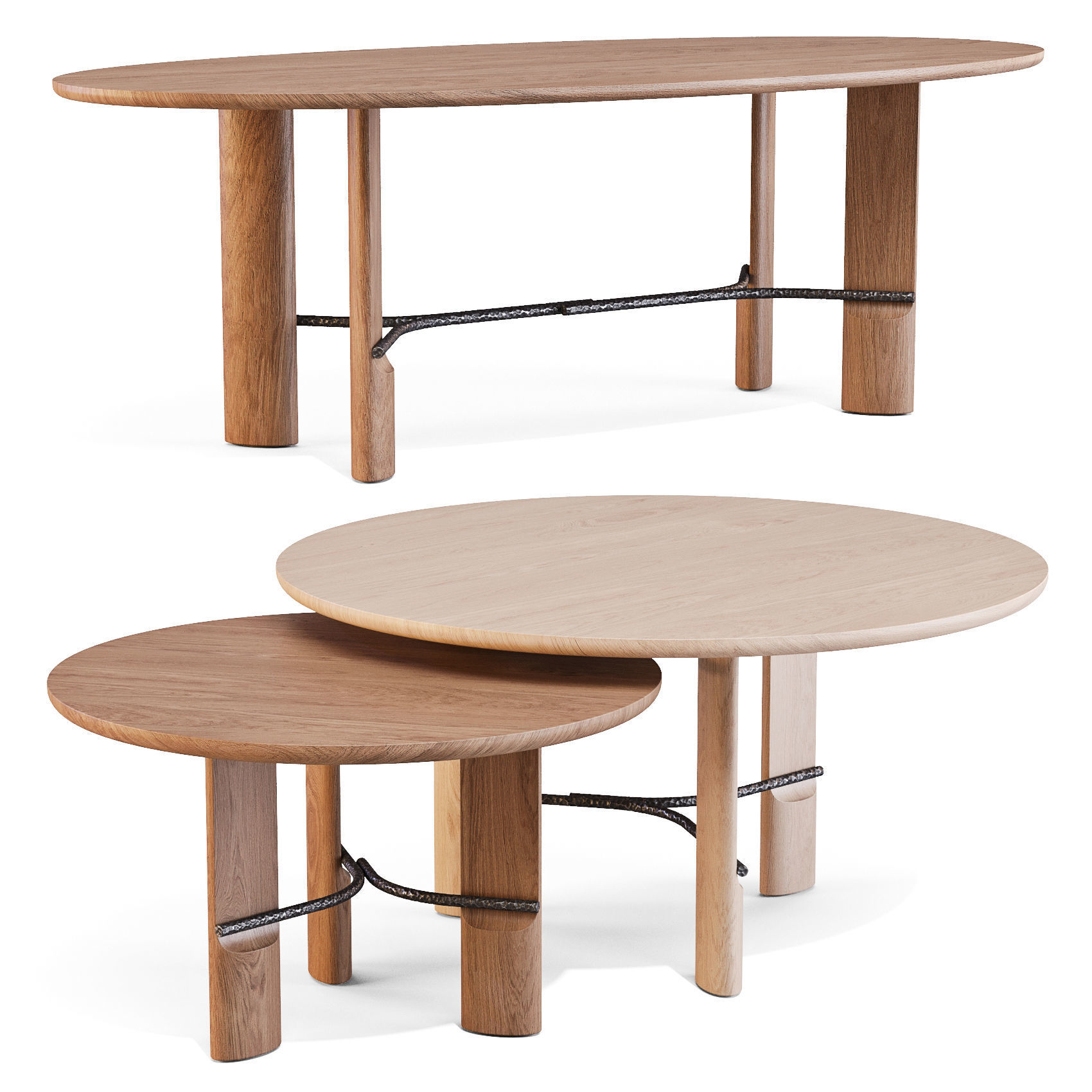 Collection Particuliere HUB - Dining Tables 3D model_1