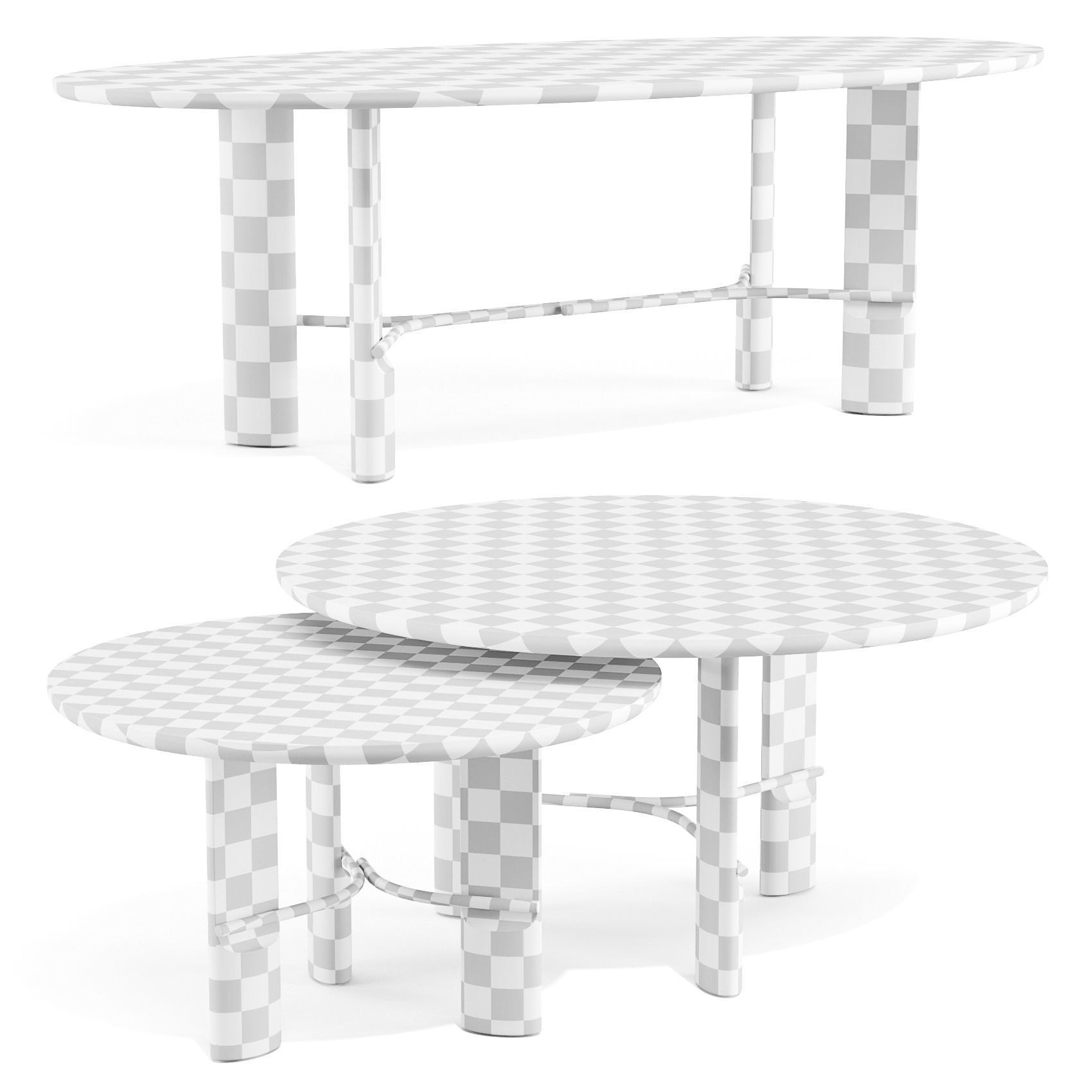 Collection Particuliere HUB - Dining Tables 3D model_6