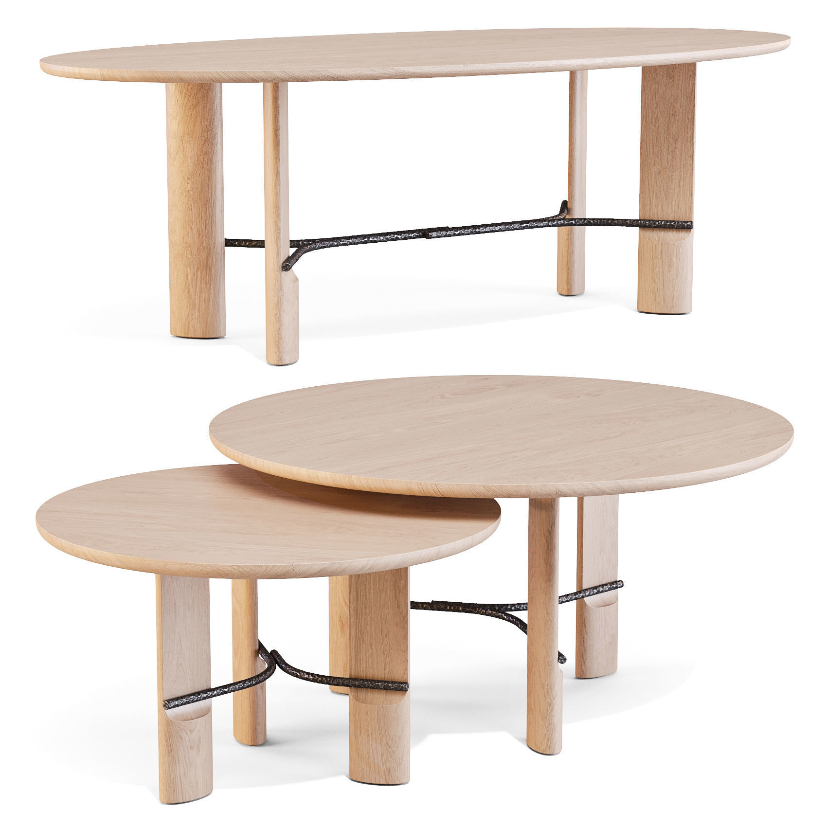 Collection Particuliere HUB - Dining Tables 3D model_2