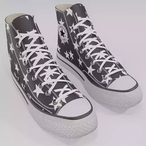 Basketball Leather Shoes Converse All star Black Stars