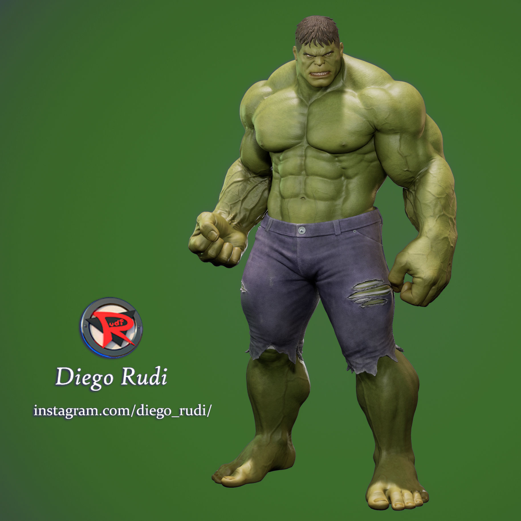 Hulk Stl 3D print model_4