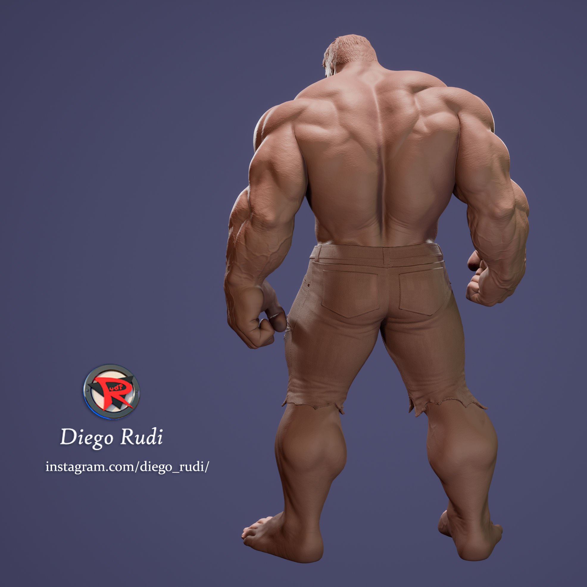 Hulk Stl 3D print model_12