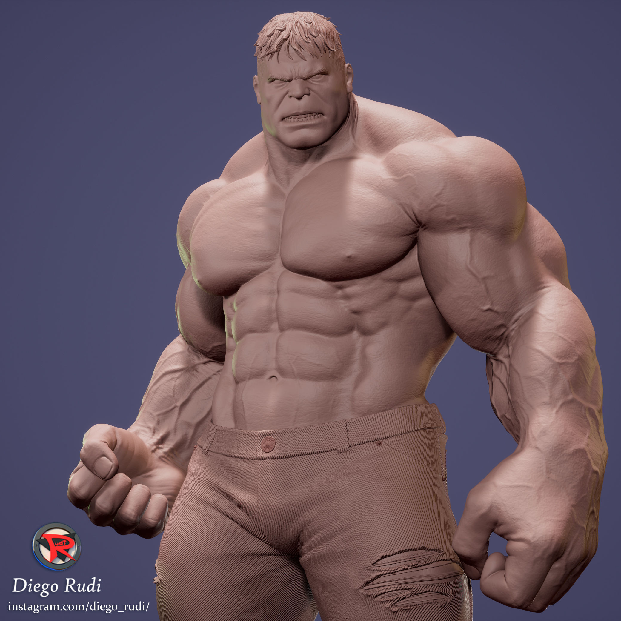 Hulk Stl 3D print model_14
