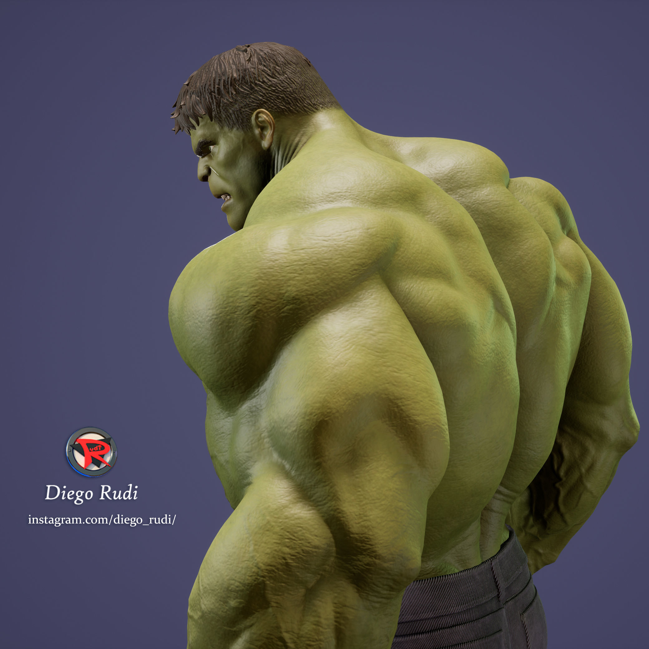 Hulk Stl 3D print model_7