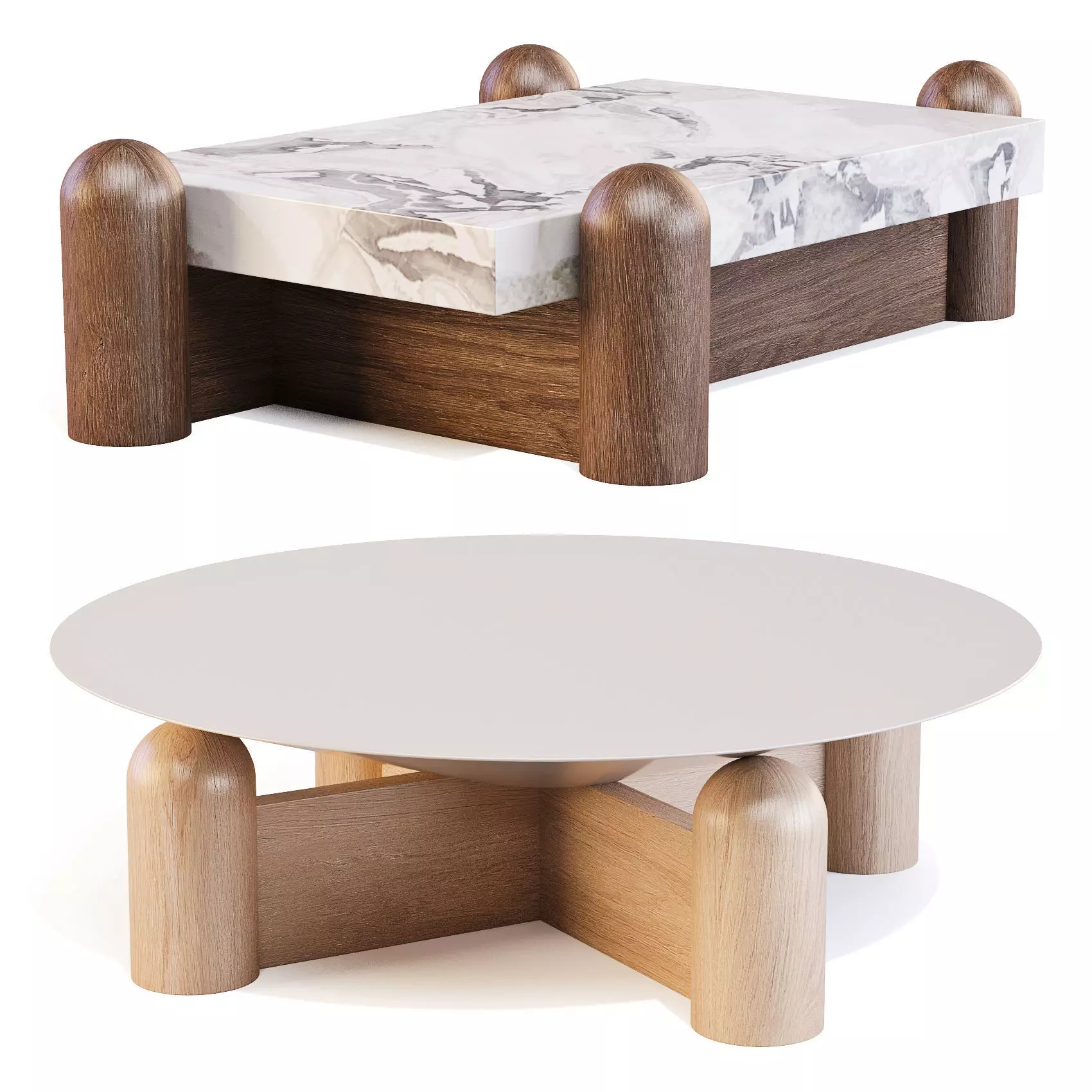 Monogram Escales I and Flo - Coffee Table 3D model