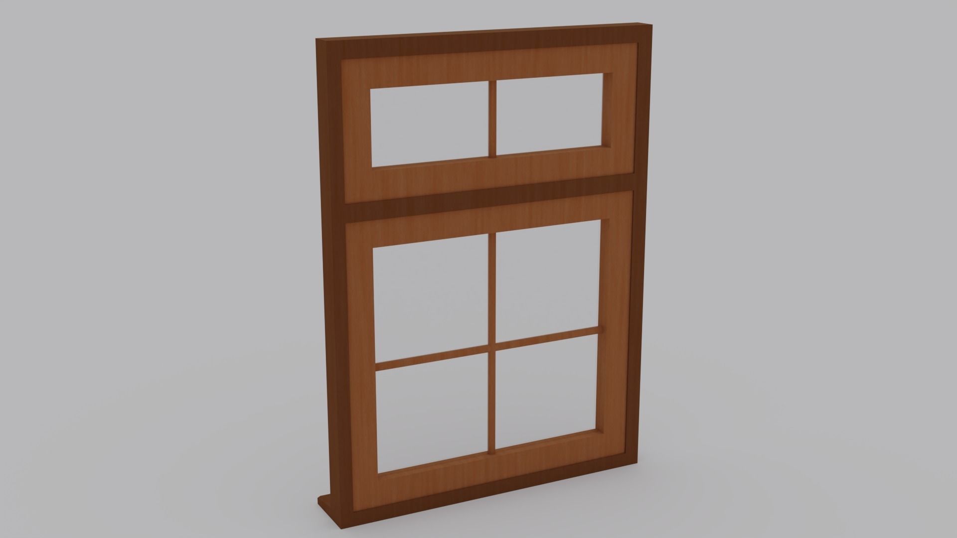 Window V2 - 110x150 Low-poly 3D model_4
