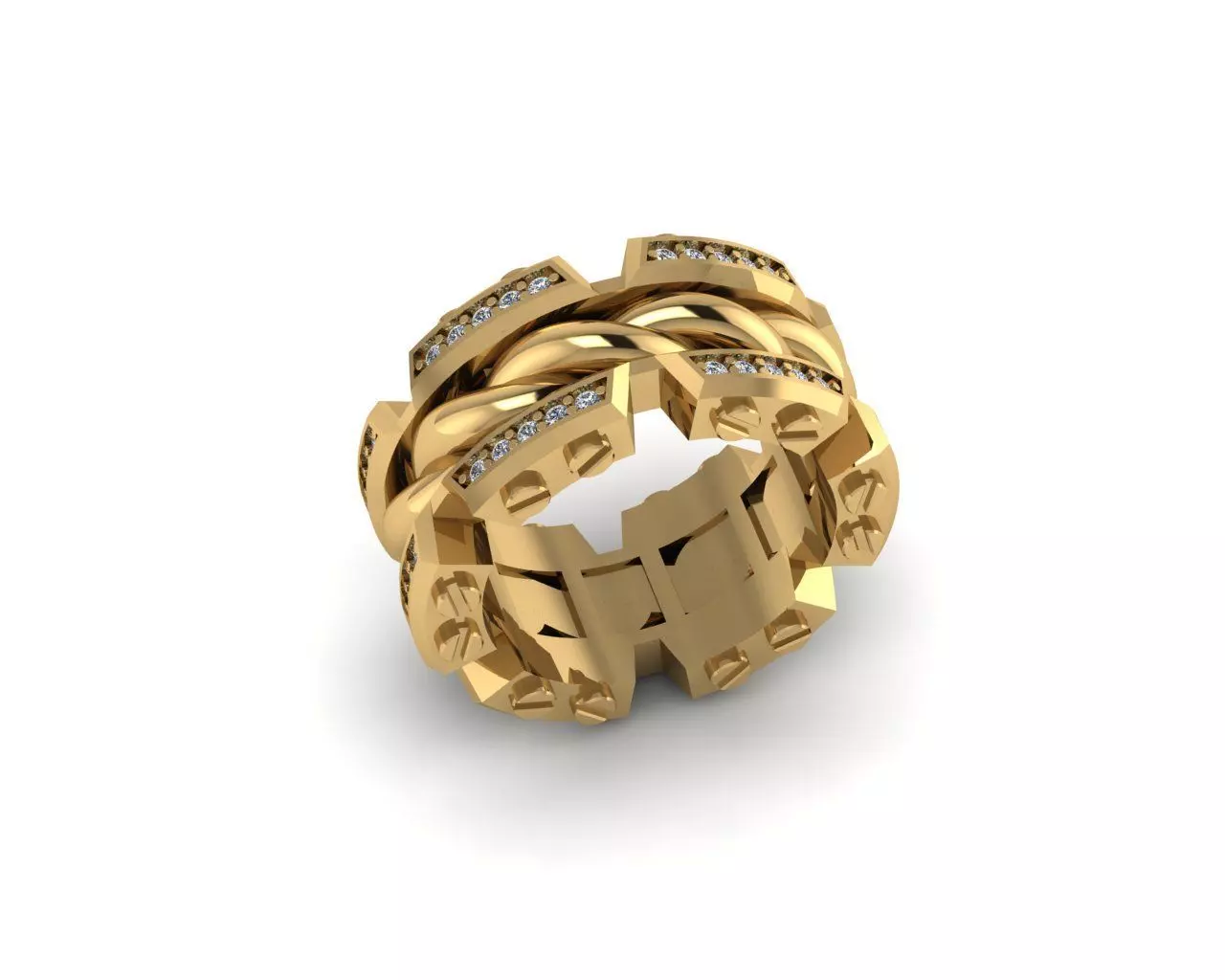 Rings 3D print model_0
