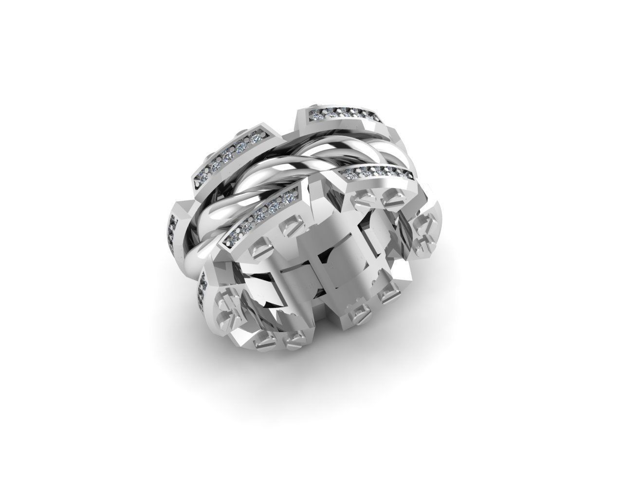 Rings 3D print model_1