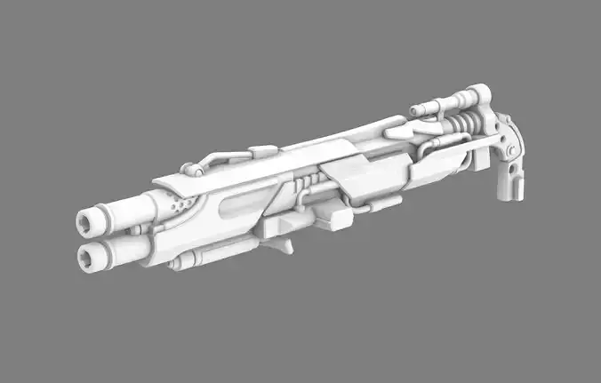 Feuer Frei scatter blaster for DOTM voyager Megatron 3D print model