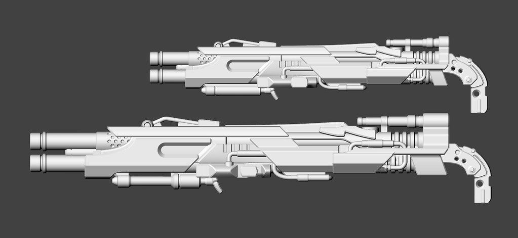 Feuer Frei scatter blaster for DOTM voyager Megatron 3D print model_2