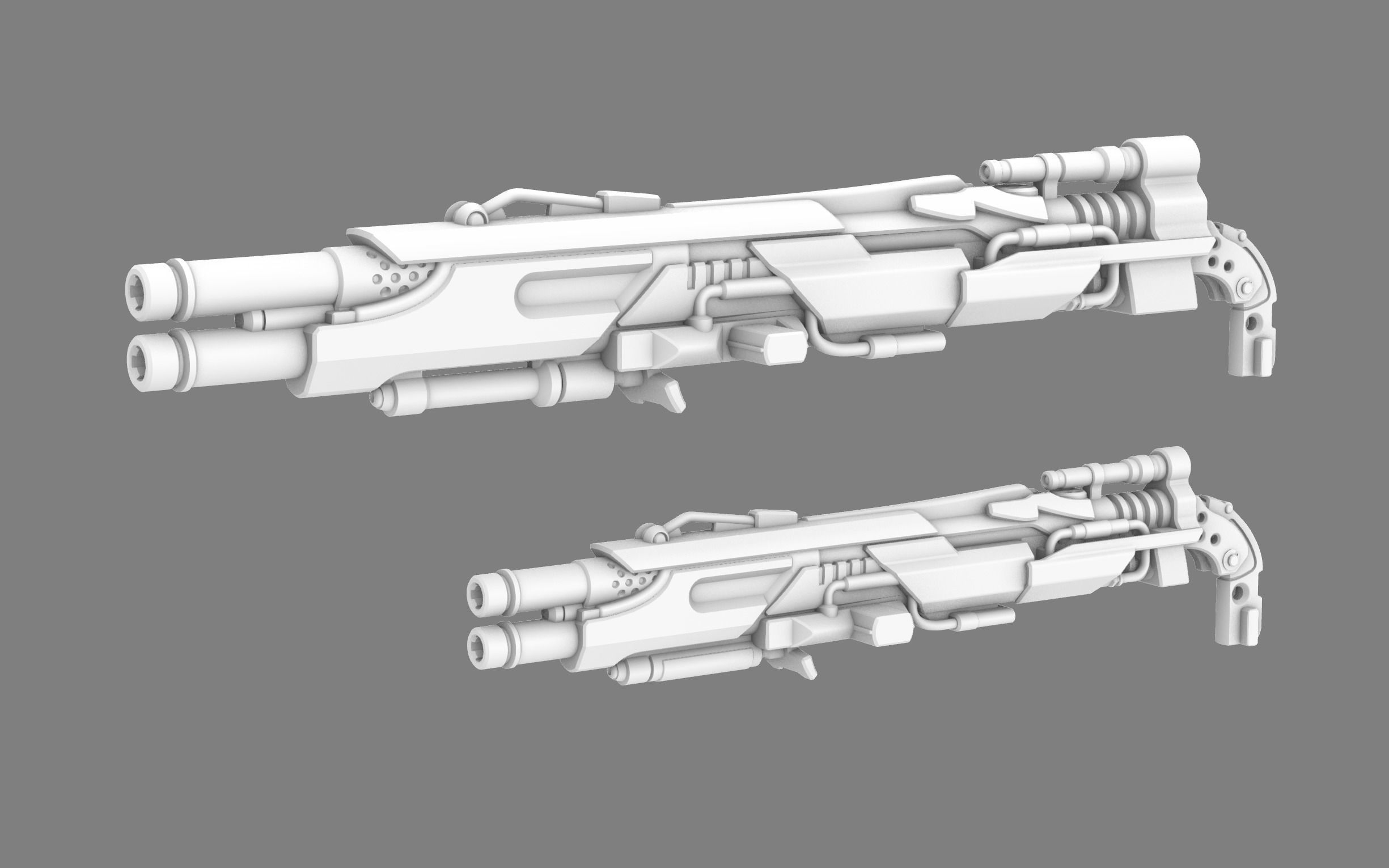Feuer Frei scatter blaster for DOTM voyager Megatron 3D print model_1