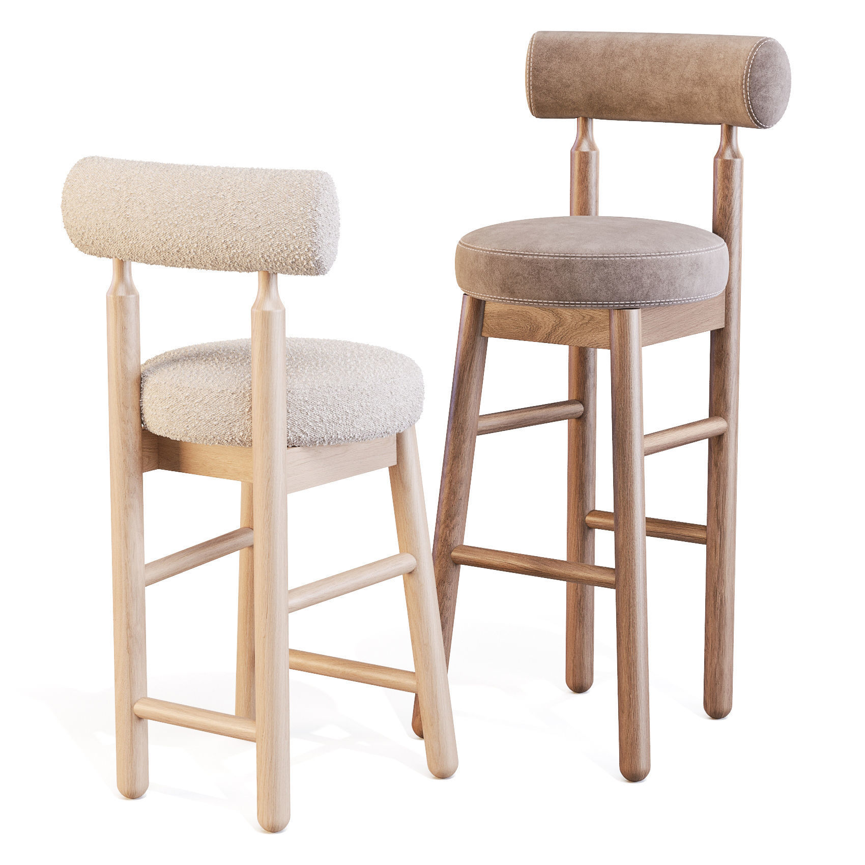 Lulu and Georgia Ross - Bar and Counter Stool 3D model_3