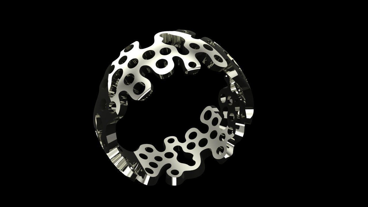UNIQUE RING 3D print model_3