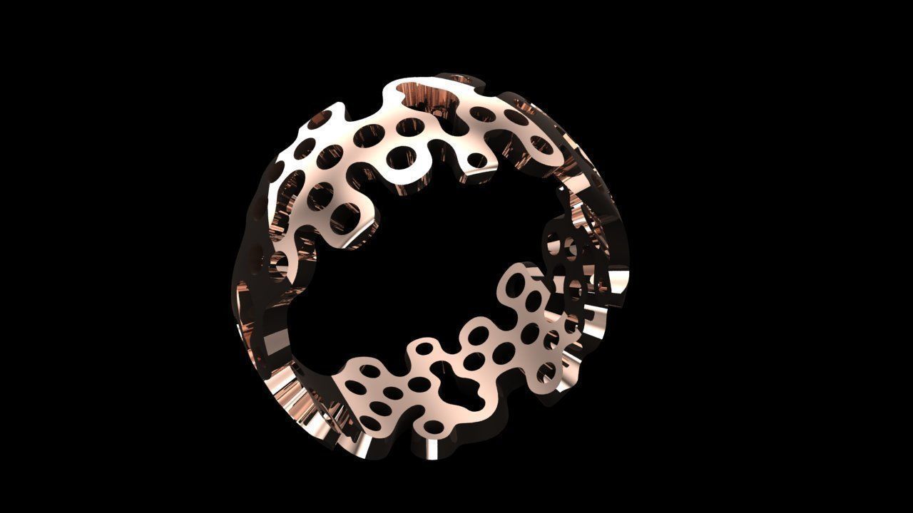 UNIQUE RING 3D print model_4