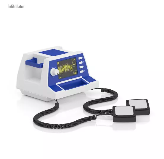 Defibrillator 3D model_0