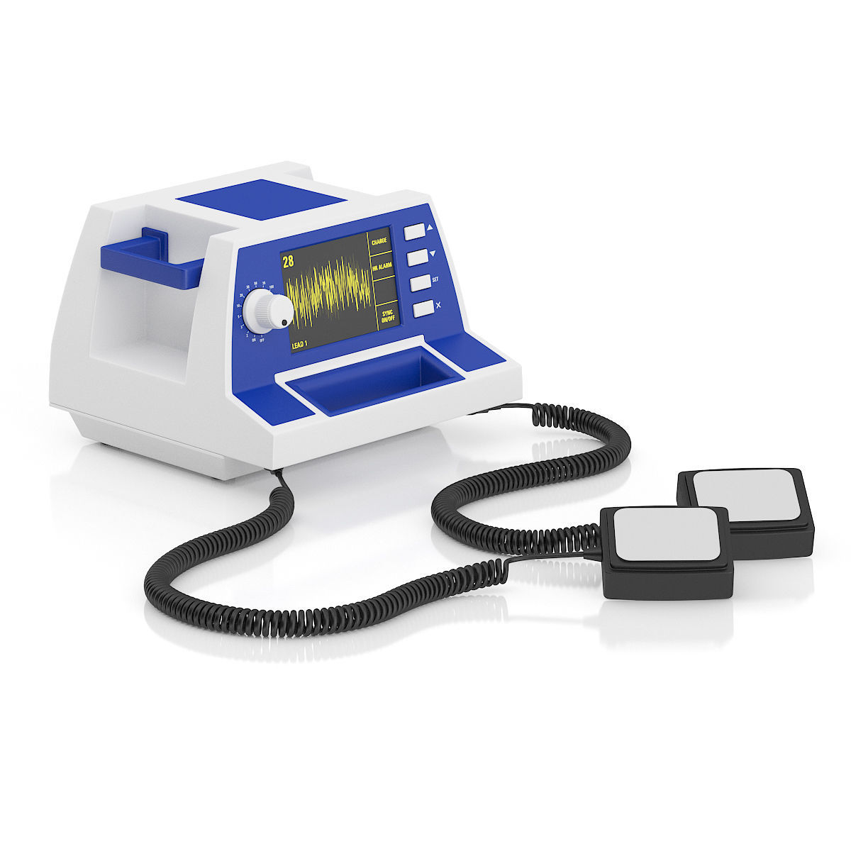 Defibrillator 3D model_1
