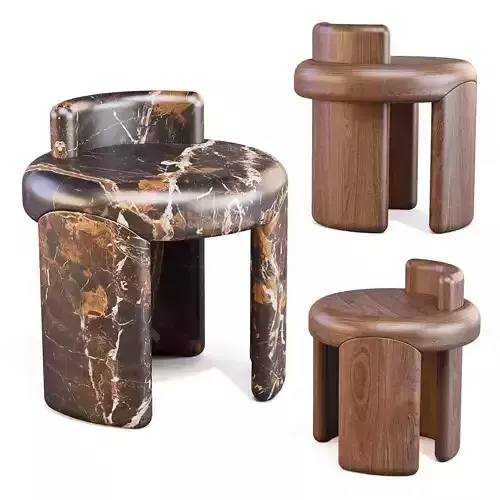 Collection Particuliere Kafa - Dining Stool