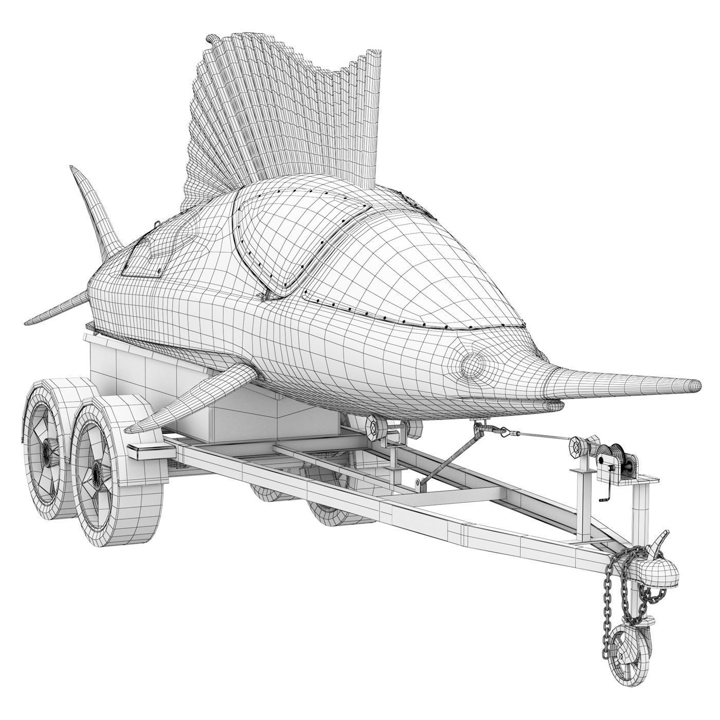 Jet Ski Seabreacher Salefish 3D model_7