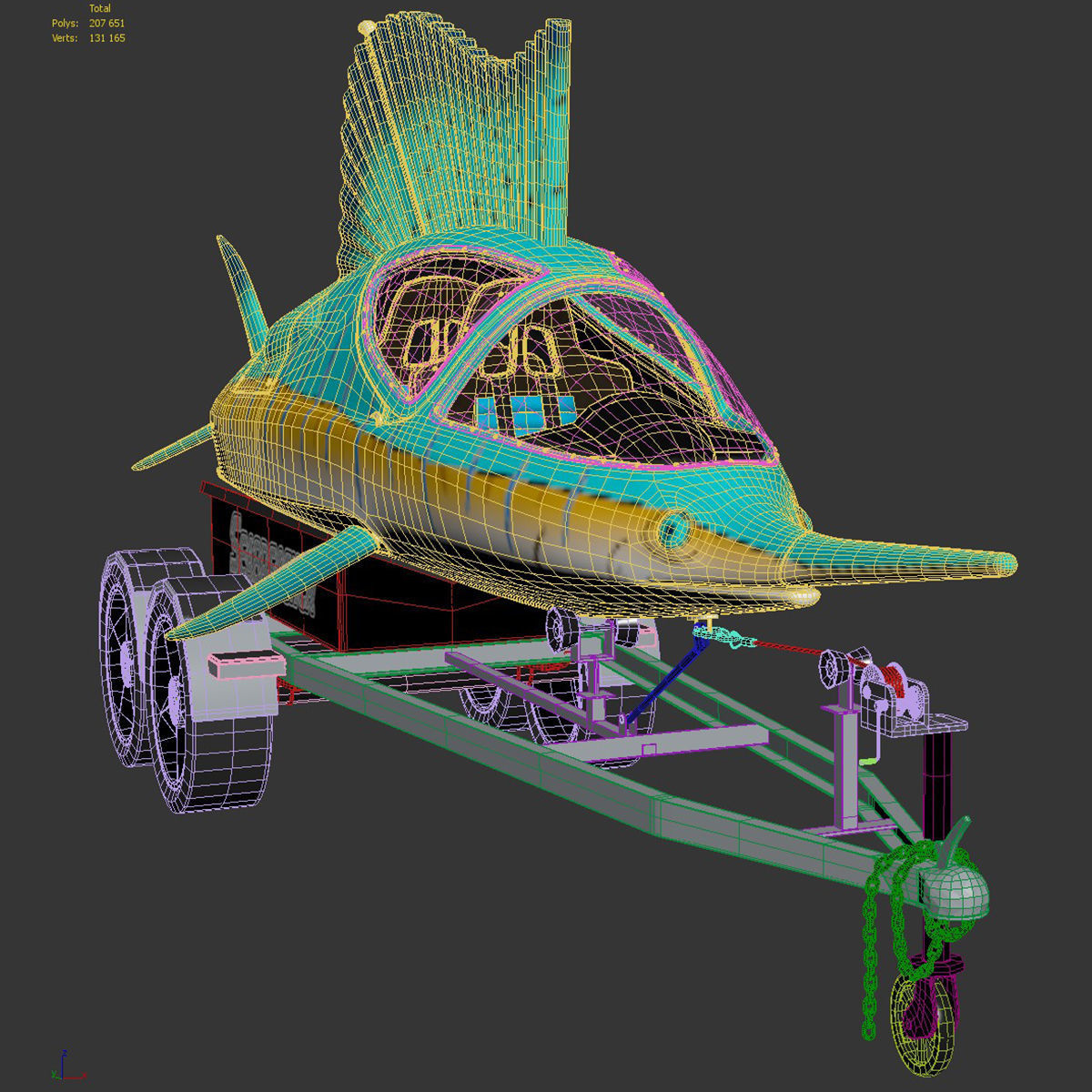 Jet Ski Seabreacher Salefish 3D model_14