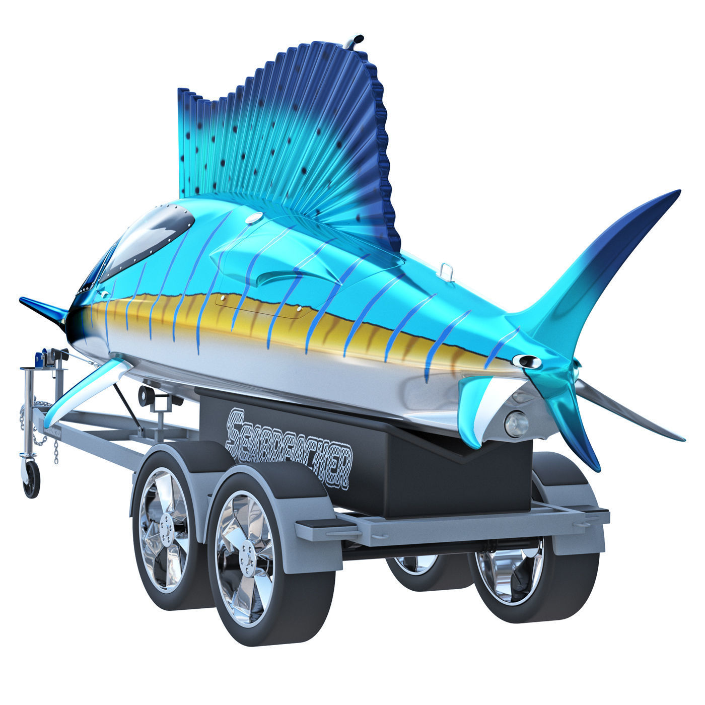 Jet Ski Seabreacher Salefish 3D model_3