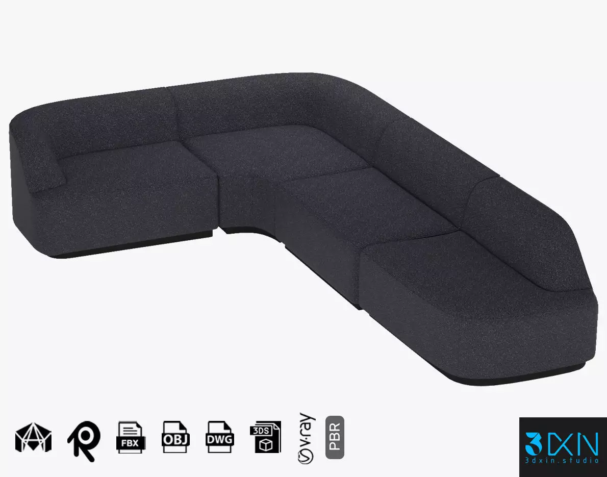 Somod Modern Sofa Set 3D model_0