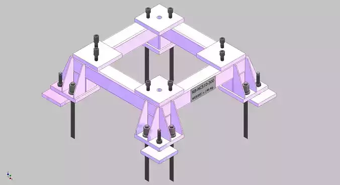 26393-Base for robot NACHI-NC510-Hight 300