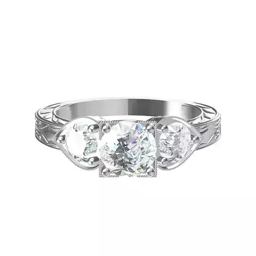 Solitair 3 Stone Ring