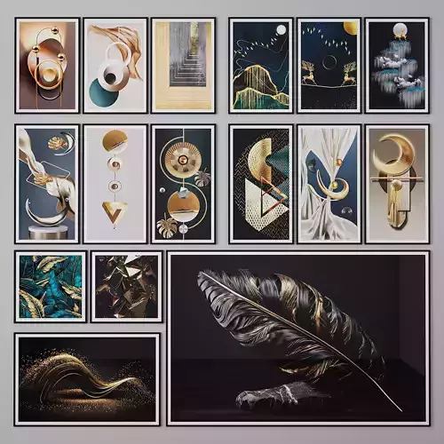 Set of large Art Pictures