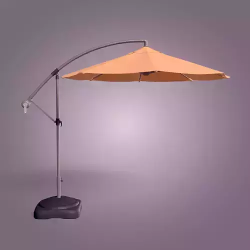 Patio Umbrella Low-poly 3D model