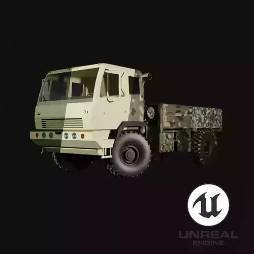 Classic Military Truck by Nikdox Low-poly 3D model